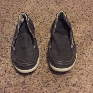 Crocs slip on shoes.